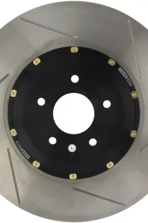 StopTech 03-04 Infiniti G35 Front Right Zinc Coated Drilled 2pc AeroRotor w/ Black Hat Best Choice